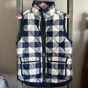 Jcrew gingham vest